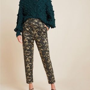 Floral camo trousers - size XS from Anthropologie